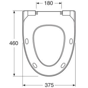 Изображение товара сиденье для унитаза с микролифтом белый gustavsberg estetic 9m10s101