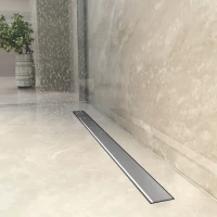 Душевой трап (лоток) Berges Optim Line 090508 80 см, с решеткой, 2 в 1 под плитку, хром