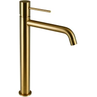 Смеситель для раковины Raiber Graceful RPG-002 без донного клапана, золотой матовый