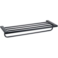 Полка для полотенец Bemeta Organic 167105150 64 см, черный матовый