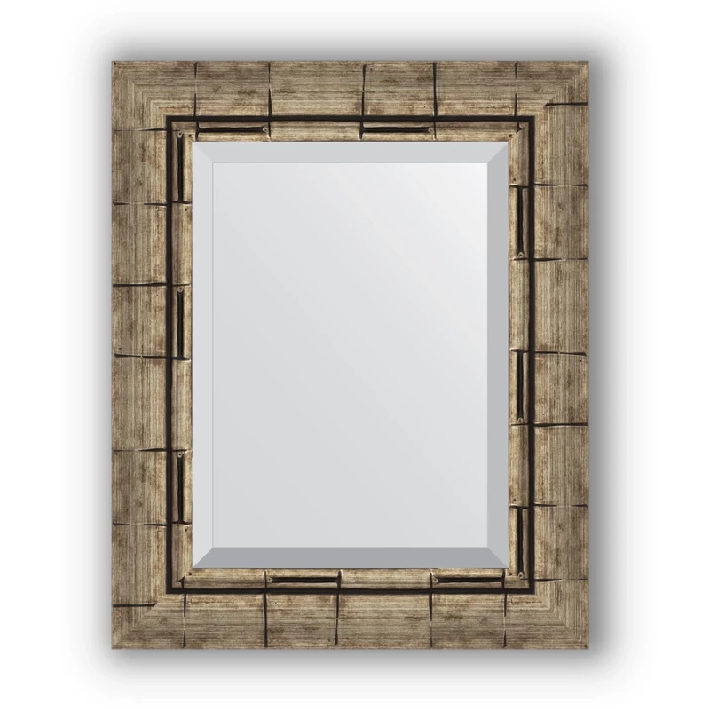 Зеркало 43x53 см серебряный бамбук Evoform Exclusive BY 1358