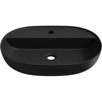 Раковина-чаша Wellsee Chic Riviera 326817000 50x38 см, накладная, черный матовый