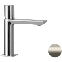 Смеситель для раковины Remer Edge EG512XV без донного клапана, нержавеющая сталь
