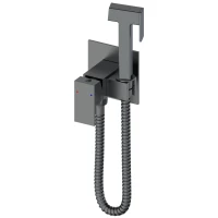 Гигиенический душ Wonzon & Woghand WW-88829903-BGM со смесителем, темный графит матовый