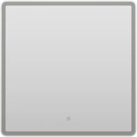 Зеркало Misty Капелла КАП-02-70_70-14 70x70 см, с LED-подсветкой, сенсорным выключателем, белый матовый