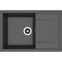 Кухонная мойка Dr.Gans Техно 760 25.030.D0760.407 76x51 см, черный