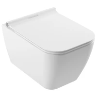 Унитаз подвесной Serel Rita RT26SLBM безободковый, с функцией биде, с сиденьем микролифт, белый