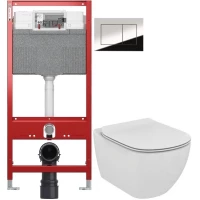 Комплект подвесной унитаз Ideal Standard Tesi T007901 + T352701 + система инсталляции TECE 9300302 + 9240401
