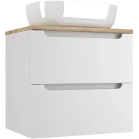 Тумба под раковину Style Line Бали ЛС-00002337 60,2 см, подвесная, со столешницей, белый матовый