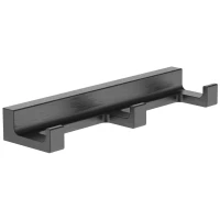 Планка с крючками Wonzon & Woghand Eclipse WW-9135-GM для ванны, темный графит матовый