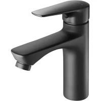 Смеситель для раковины Arrow AG4127MB без донного клапана, черный матовый