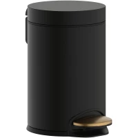 Мусорное ведро Hansgrohe AddStoris 41775140 3л, с педалью, бронза/черный матовый