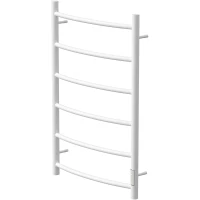 Полотенцесушитель электрический Point Афина П6 PN04858W 800x532, диммер правый, белый матовый