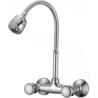 Смеситель для кухни D-Lin D142811-T с гибким изливом, хром