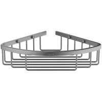 Полка для ванной Aquatek AQ4906BGM 20x20 см, угловая, оружейная сталь матовый