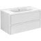 Комплект мебели белый глянец 100 см Vincea Vico VMC-2V100GW + VCB-2VP100W + VLM-2A100 - 4