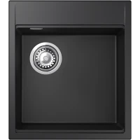 Кухонная мойка Rivelato Tesoro TR-455-L nero 45x51 см, черный
