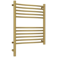 Полотенцесушитель электрический 600x500 состаренная латунь МЭМ левый Сунержа Флюид 3.0 051-5820-6050