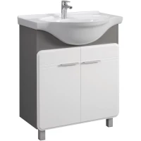 Тумба белый глянец/серый антрацит 70,5 см Belux Норд Н 75 4810924271525