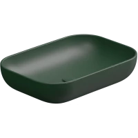 Раковина-чаша GSG Easy EALAVRE60036 60x42 см, накладная, изумрудный матовый