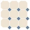 Мозаика TopCer Octagon Sheet OCT White DOT BlueCobalt 4416OCT11 30x30