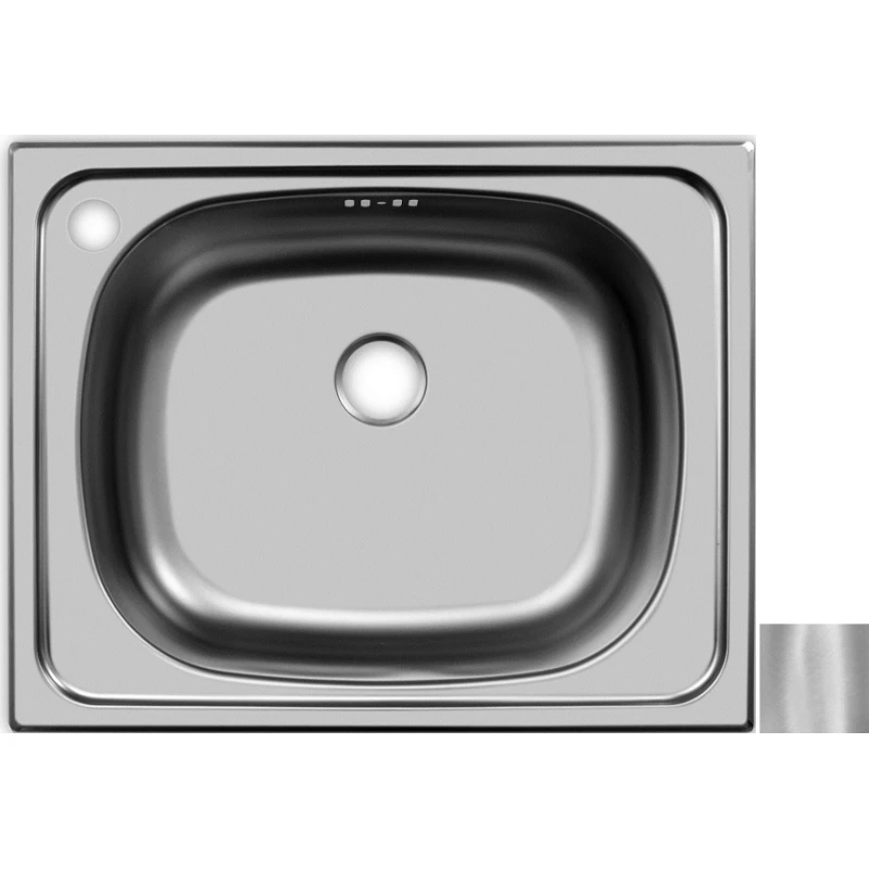 Кухонная мойка матовая сталь Ukinox Классика CLM500.400 --T5C 1C