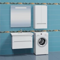 Комплект мебели белый глянец 81,5 см Санта Лондон 224037 + FOCTEP80 + 900520