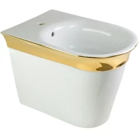 Биде напольное Migliore Monaco 32073 белый глянец/золотой