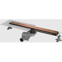 Душевой трап (лоток) Boheme Premium Trendy 983-60-CB 60 см, с решеткой, щелевой, медь матовая