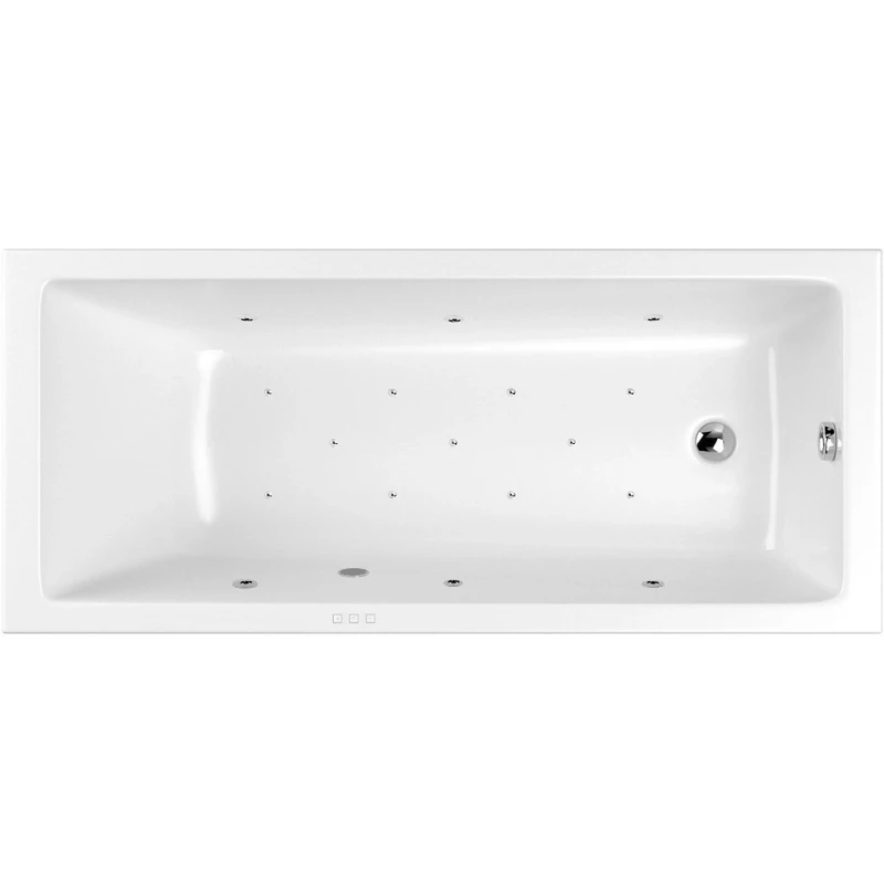Акриловая гидромассажная ванна 159,5x80 см Whitecross Wave Slim 0111.160080.100.RELAX.CR
