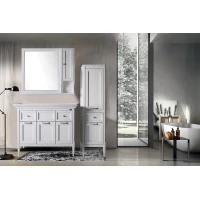 Комплект мебели белый серебряная патина 106 см ASB-Woodline Гранда