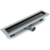 Душевой трап (лоток) Esbano E-TILE-50MB ESTRECOTILE50MB 50 см, с решеткой, под плитку, черный матовый