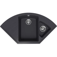 Кухонная мойка Ulgran Marta 1000-08 100x55 см, угловая, космос