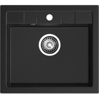 Кухонная мойка GranFest Quadro 561 56x50 см, черный