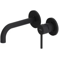 Смеситель для раковины Damixa Scandinavian Pure 360260300 встраиваемый, без донного клапана, черный матовый