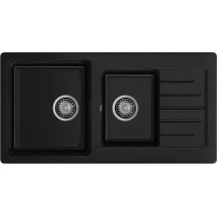 Кухонная мойка GranFest Practik 980KL 97,7x50,3 см, черный