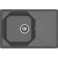 Кухонная мойка GranFest Unique 740L 74x50 см, графит