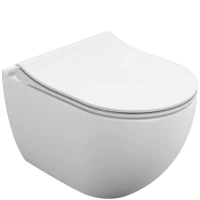 Унитаз подвесной Cersanit Brasko Smart A64824 безободковый, с сиденьем микролифт, белый