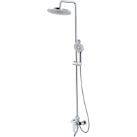 Душевая система AWP Piros S0362C 253 мм, со смесителем, хром