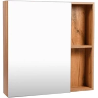 Зеркальный шкаф 70x70 см дуб вотан L/R Viant Бостон VBOS70-ZSH                 