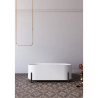 Акриловая ванна Abber AB9443 170x75 см, отдельностоящая, белый