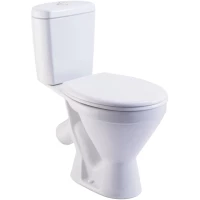 Унитаз-компакт Rosa Стандарт 4620008195490 косой выпуск, с сиденьем, белый