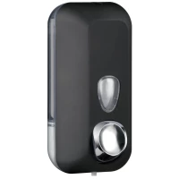 Диспенсер для жидкого мыла Nofer Black 03011.N 500 мл, черный матовый
