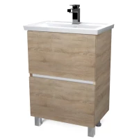 Тумба под раковину 1Marka Aris У76060 57 см, напольная, дуб сонома