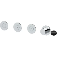 Термостат для ванны Remer X Style X99D3PKBNO встраиваемый, черный матовый