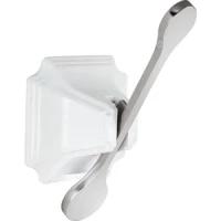 Крючок Elghansa Hermitage HRM-700-WHITE/CHROME для ванны, хром/белый