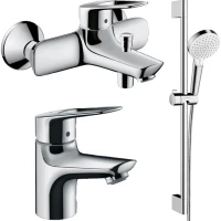 Комплект смесителей Hansgrohe Novus Loop 71340000 + 71080000 + 26532400