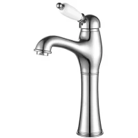 Смеситель для раковины Caprigo Adria Uno 02-525-crm с донным клапаном, хром