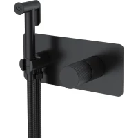 Гигиенический душ Boheme Stick Linea 127-BB.3 со смесителем, черный матовый