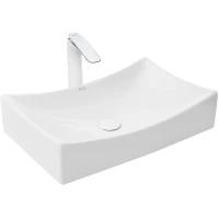 Раковина-чаша WeltWasser Elbach 1002 10000004586 55x35 см, накладная, белый